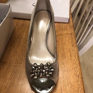Caparros Steel Gray/Taupe Marissa Heels